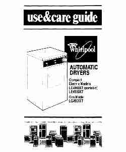 Whirlpool Clothes Dryer LE4900XT-page_pdf